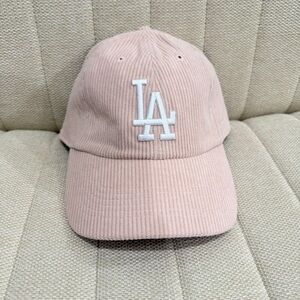 NEW 47 Brand Women's Pink LA Corduroy Hat Urban Outfitters Los Angeles Baseball